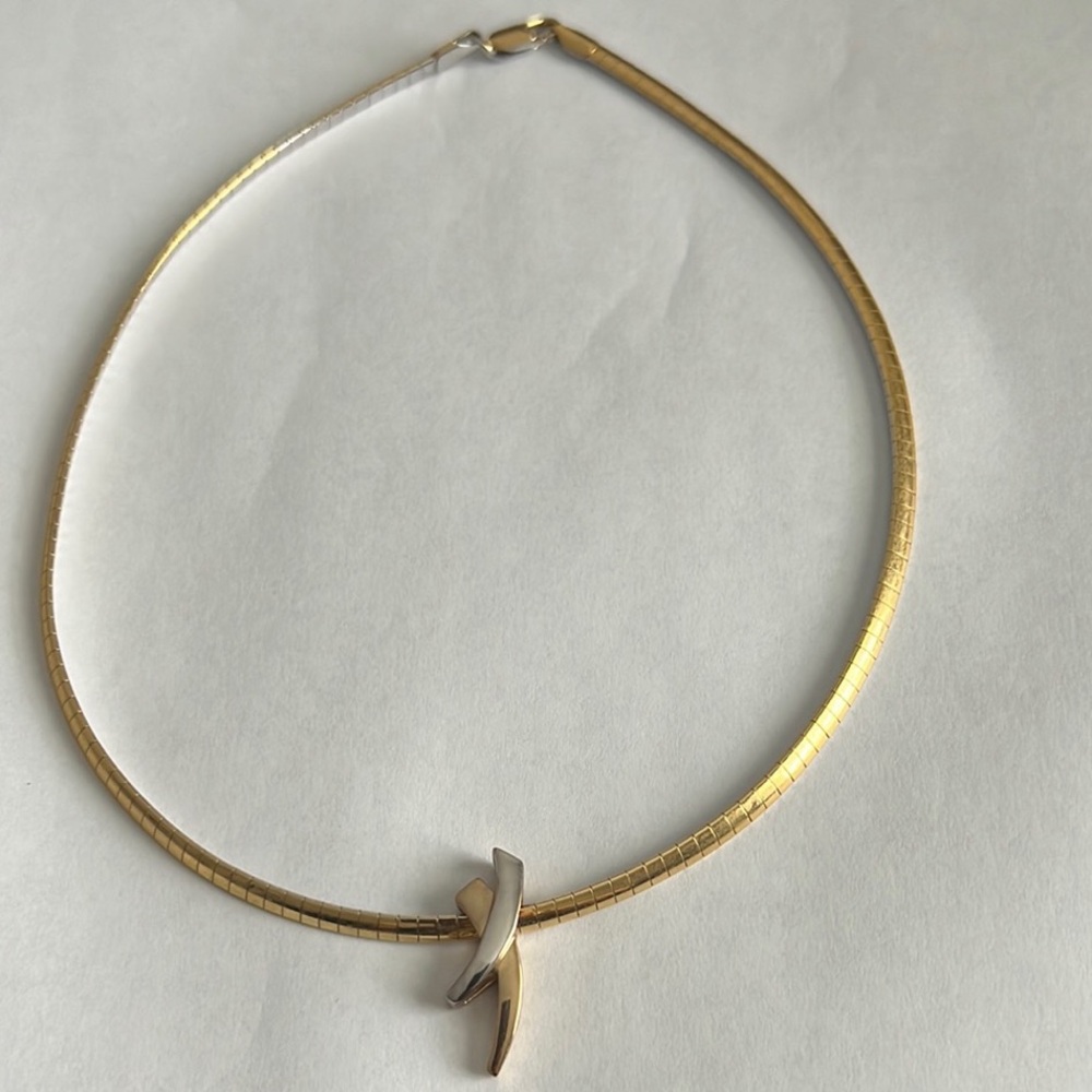 Elegant Gold and Silver Necklace